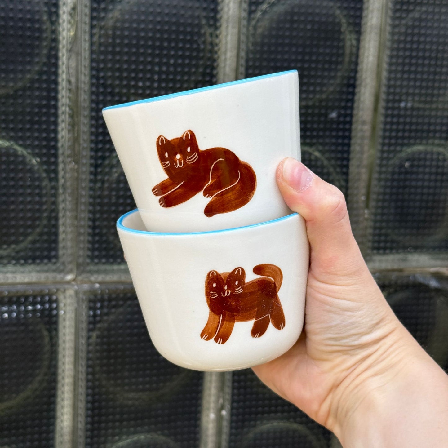 Czarka z brązowym kotkiem 270 ml