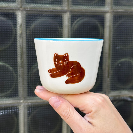 Czarka z brązowym kotkiem 270 ml