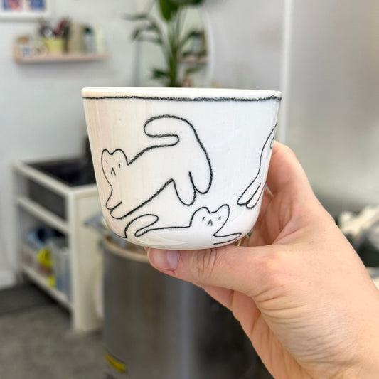 Czarka z rysowanymi kotkami 270 ml