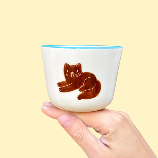 Czarka z brązowym kotkiem 270 ml