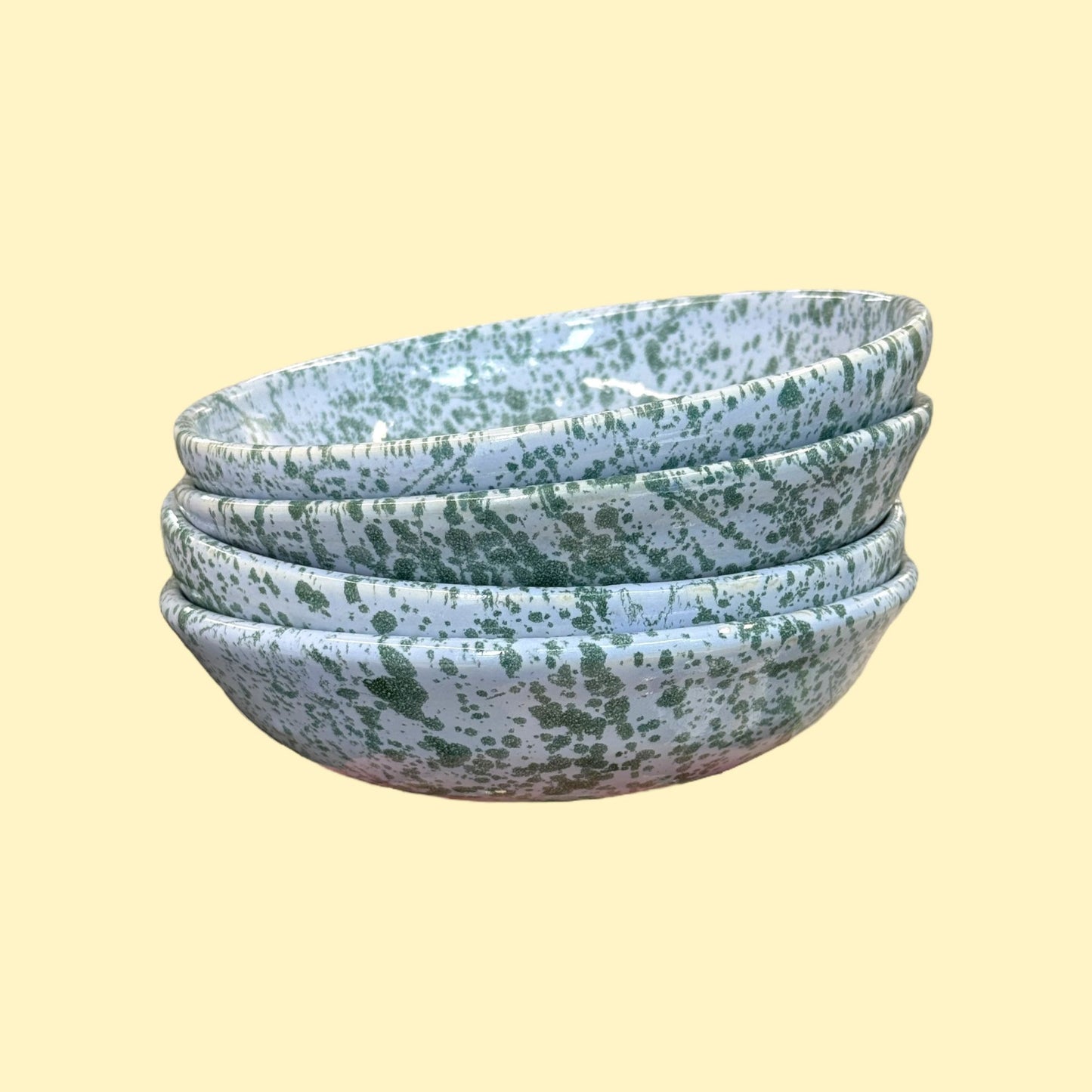 Płaska miseczka 16 cm - niebiesko-zielona