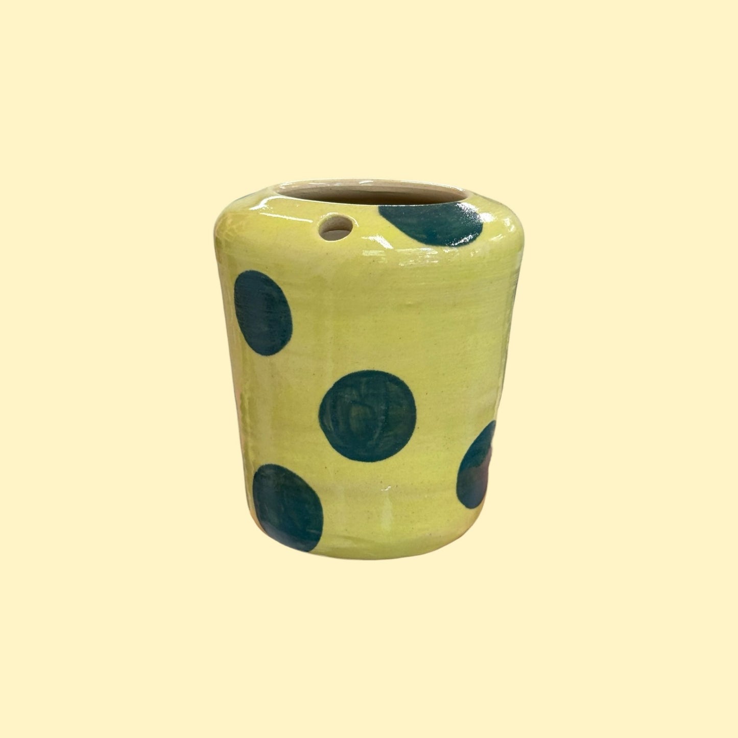 Travel tumbler / kubek na wynos - zielone kropki