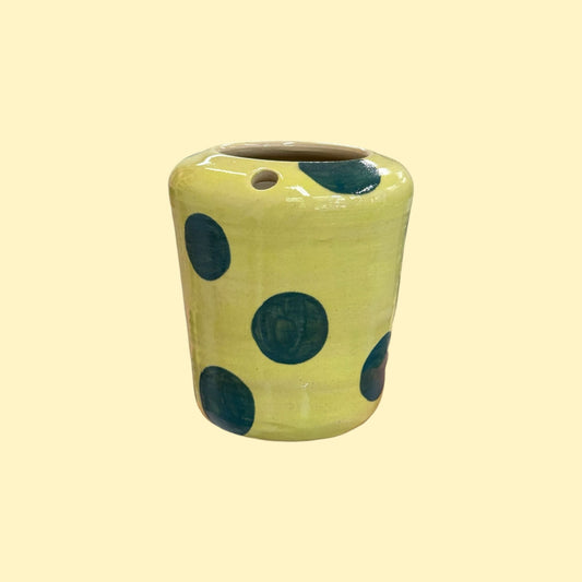 Travel tumbler / kubek na wynos - zielone kropki