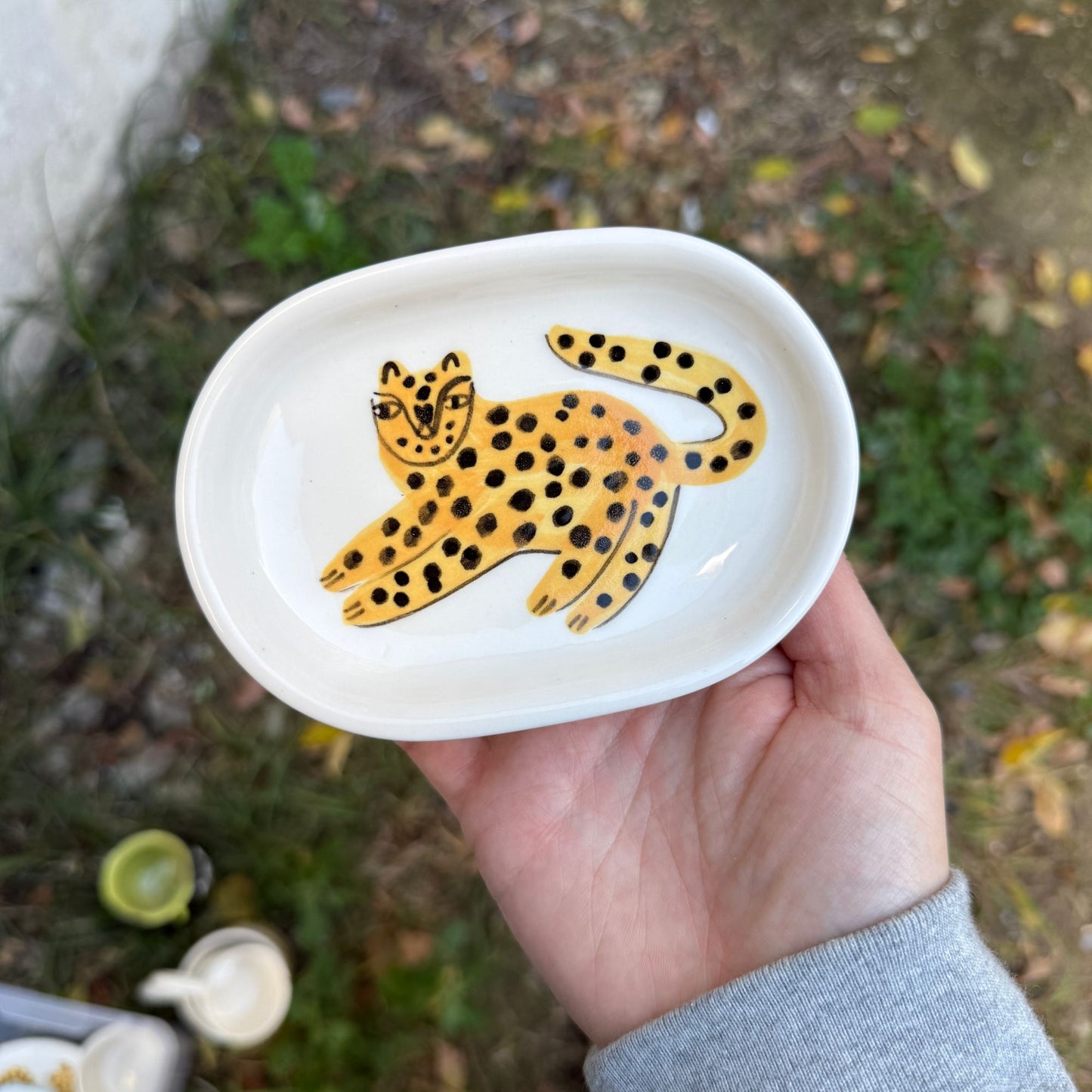 Mydelniczka z lampartem - wersja bez dziurek