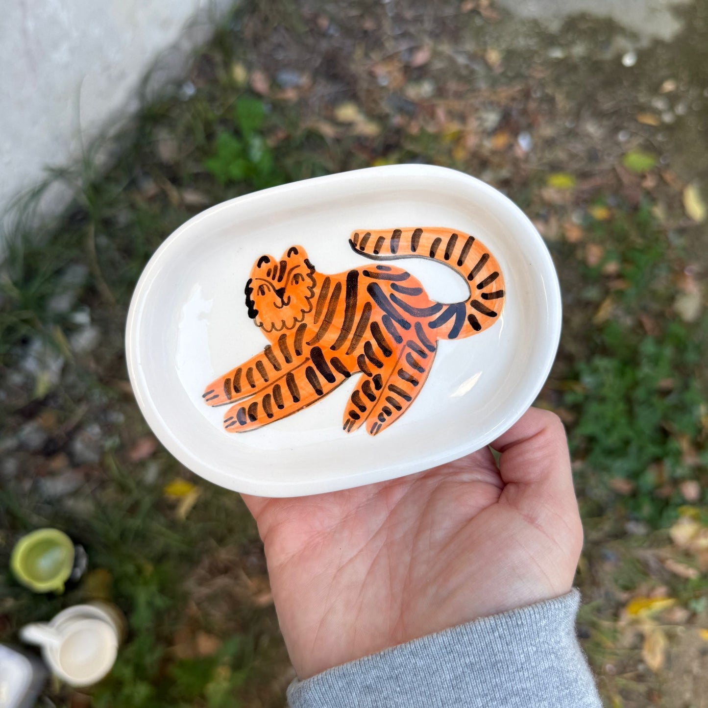 Mydelniczka z tygrysem - wersja bez dziurek