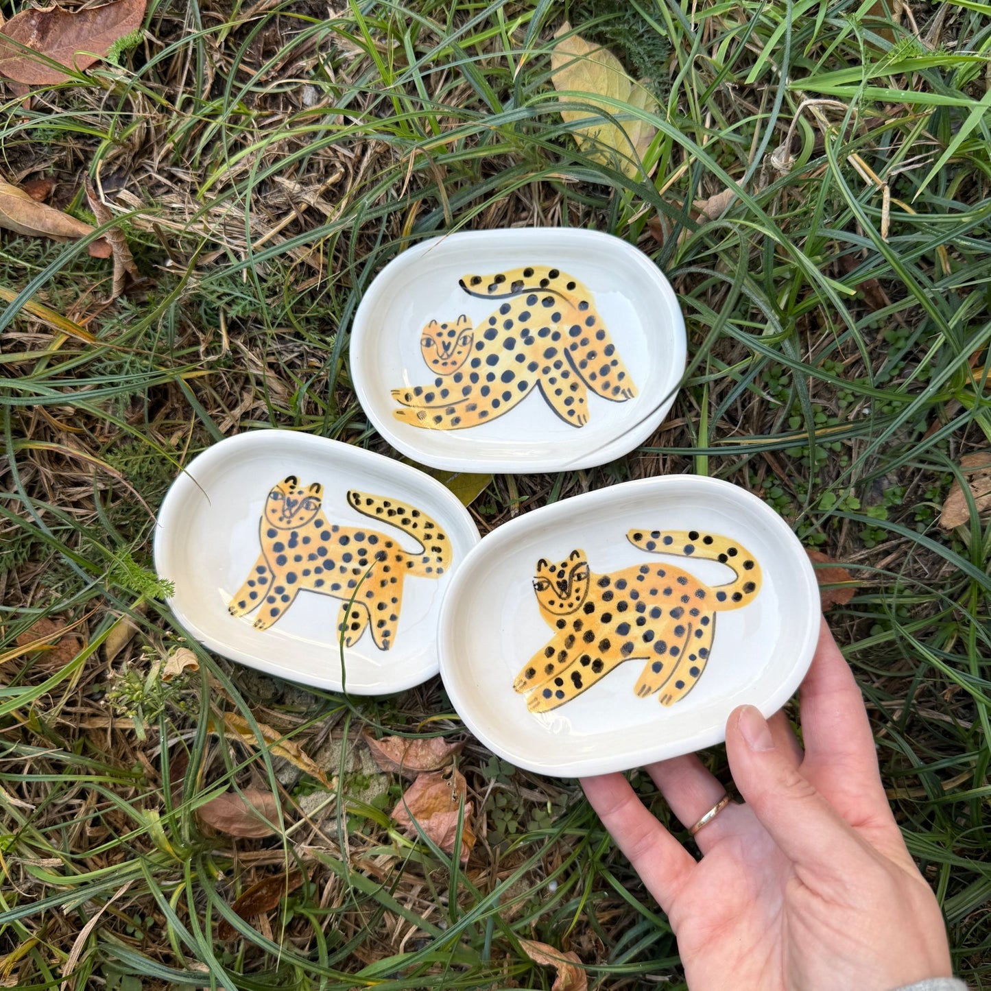 Mydelniczka z lampartem - wersja bez dziurek