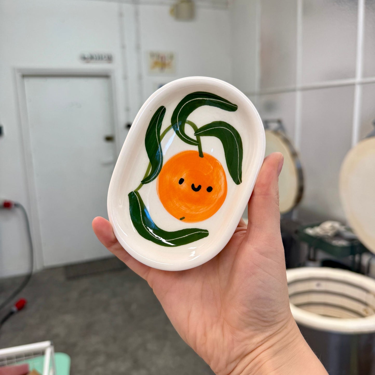 Mydelniczka z pomarańczką / mandarynką - wersja bez dziurek