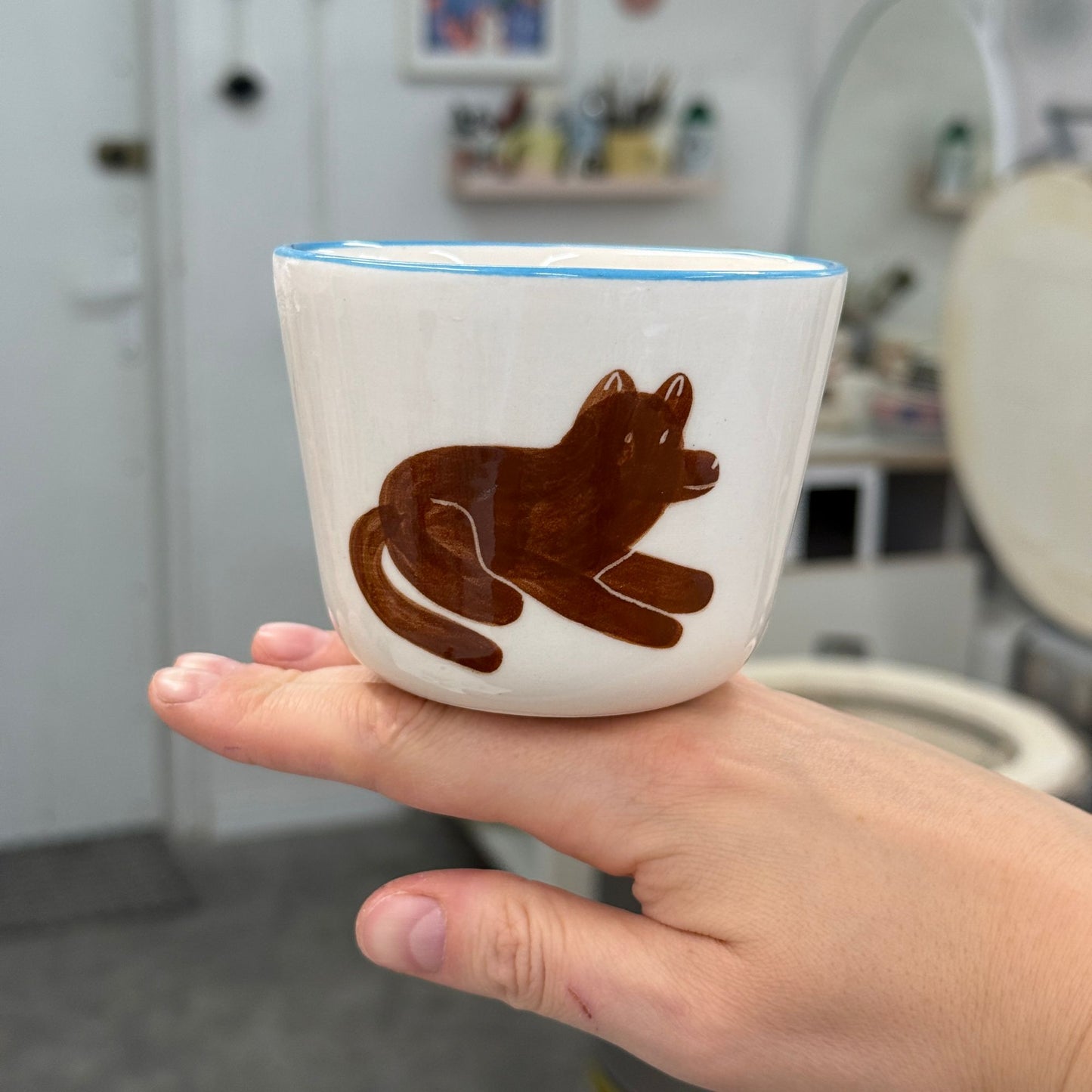 Czarka z brązowym pieskiem 270 ml