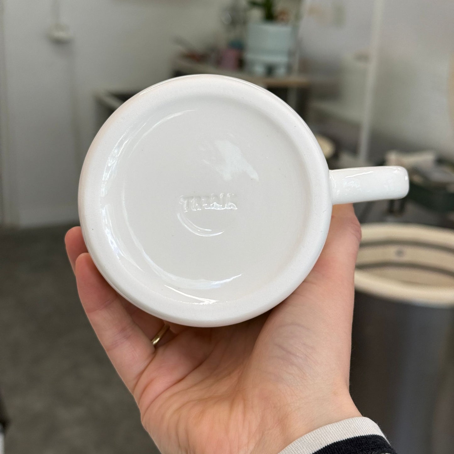 Duży kubek herbaciany 580 ml - żaby