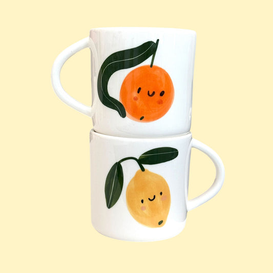 Duży kubek herbaciany 580 ml - cytrusy