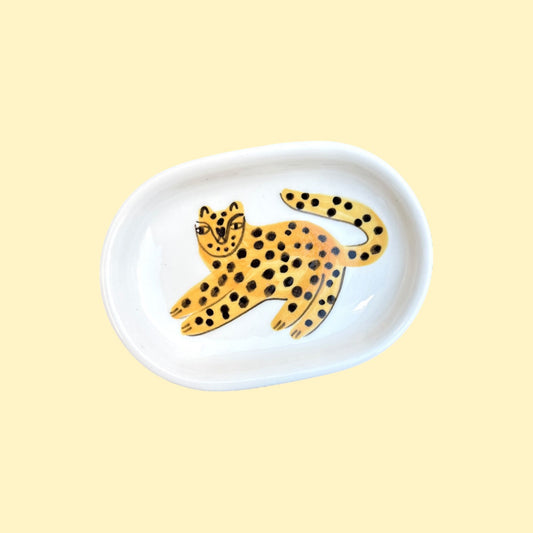 Mydelniczka z lampartem - wersja bez dziurek